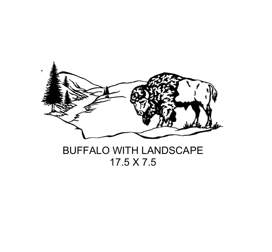 Buffalo With Landscape